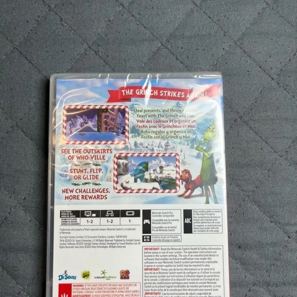 The Grinch Christmas Adventures (Holiday Edition) - Nintendo Switch - New Sealed